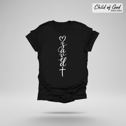 Saved by the cross T-Shirt_3d_float