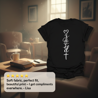 Saved by the cross T-Shirt_review_5star