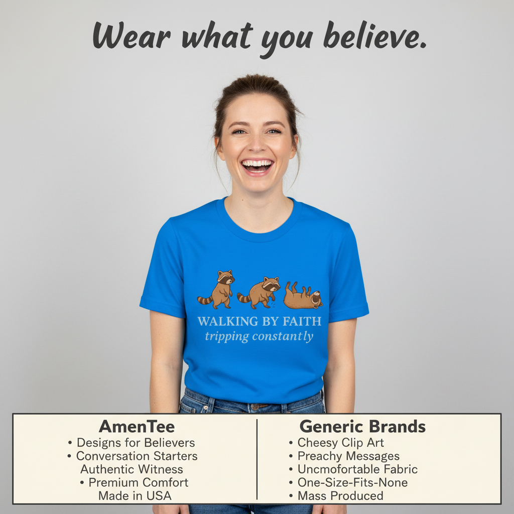 Walking By Faith T-Shirt_product_table