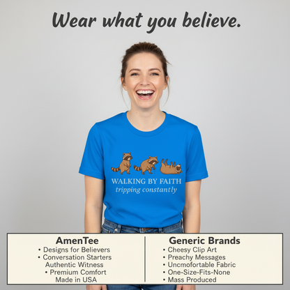 Walking By Faith T-Shirt_product_table