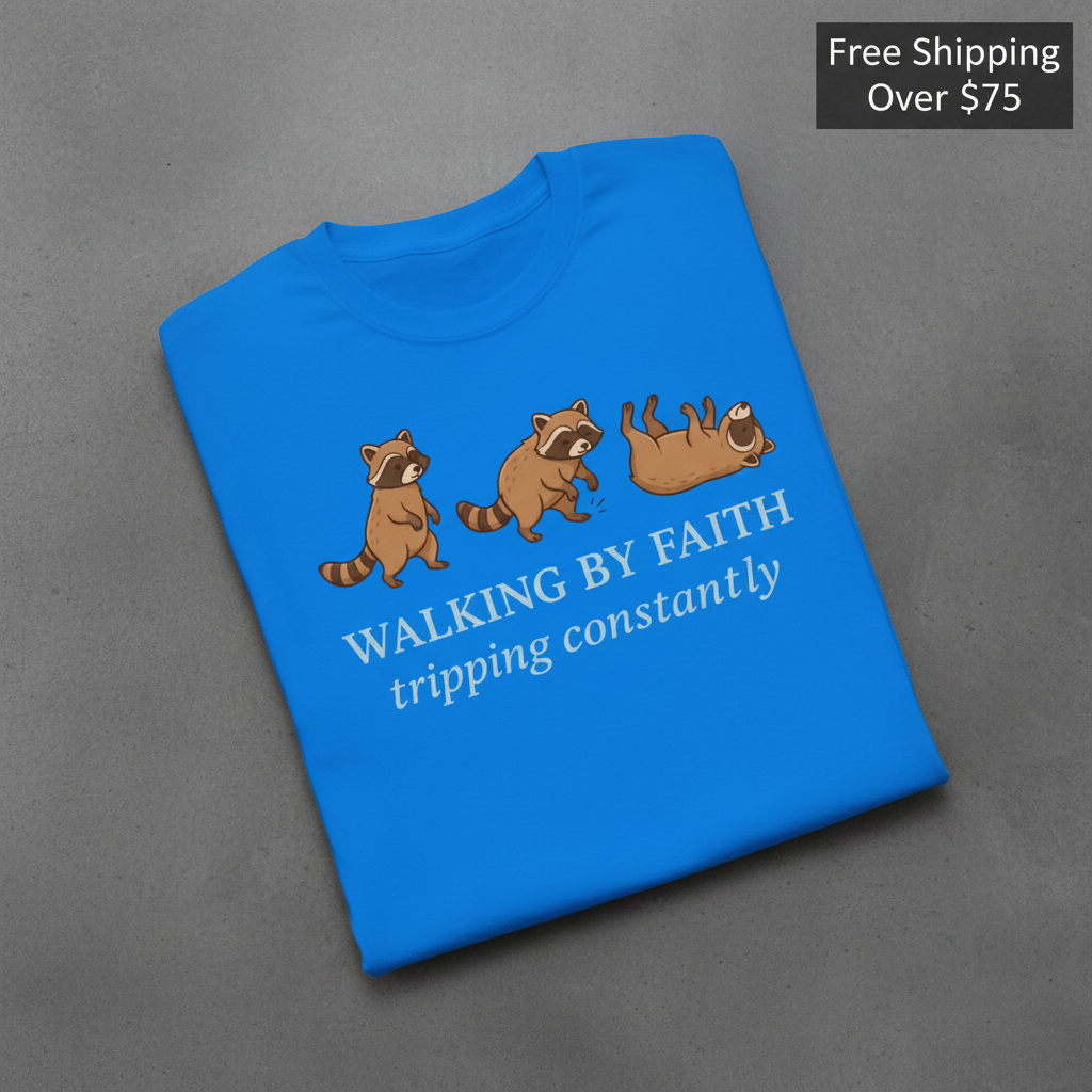 Walking By Faith T-Shirt_fold_tilt