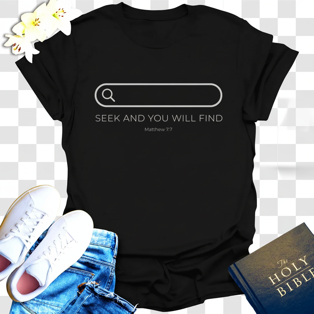 Seek and You Will Find T-Shirt_dual_model_life