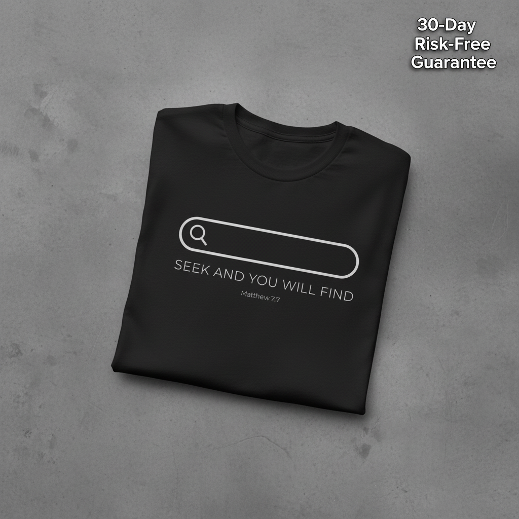 Seek and You Will Find T-Shirt_fold_tilt