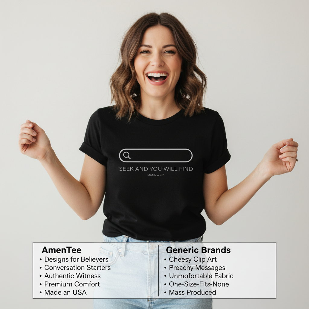 Seek and You Will Find T-Shirt_product_table