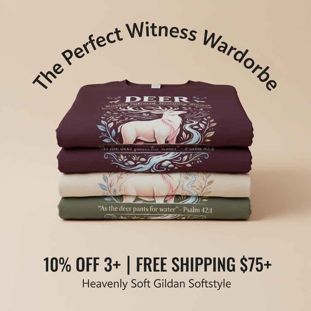 Psalm 42 Deer T-Shirt_stacked_promotion