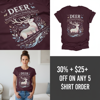 Psalm 42 Deer T-Shirt_4_panel