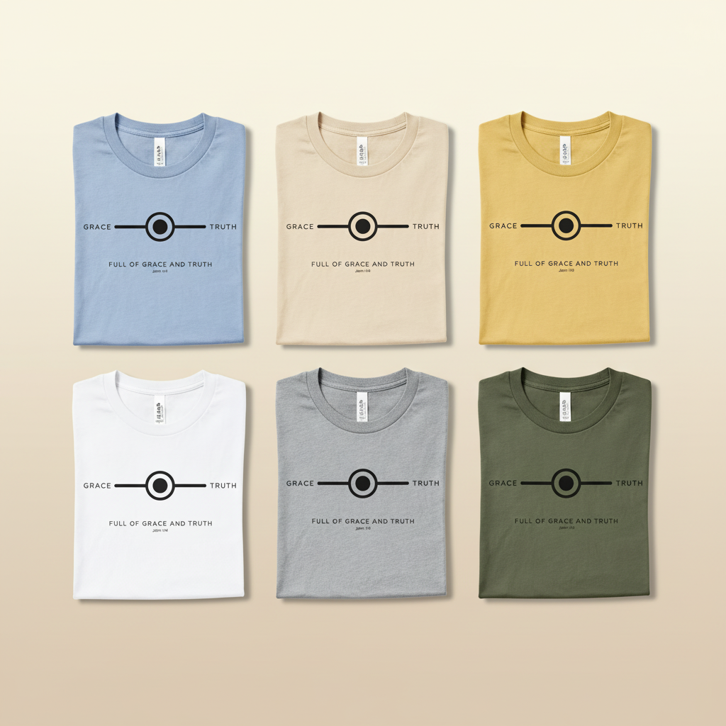 Grace and Truth Balance T-Shirt_6color_grid