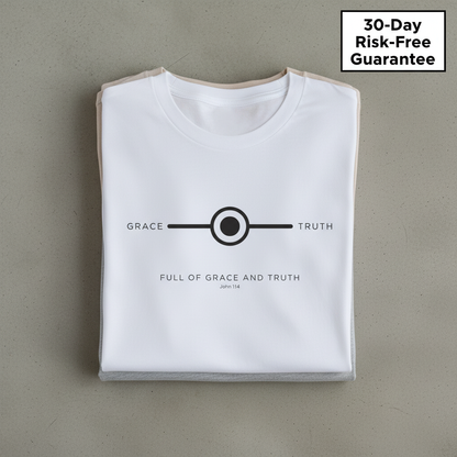 Grace and Truth Balance T-Shirt_stacked_flatlay