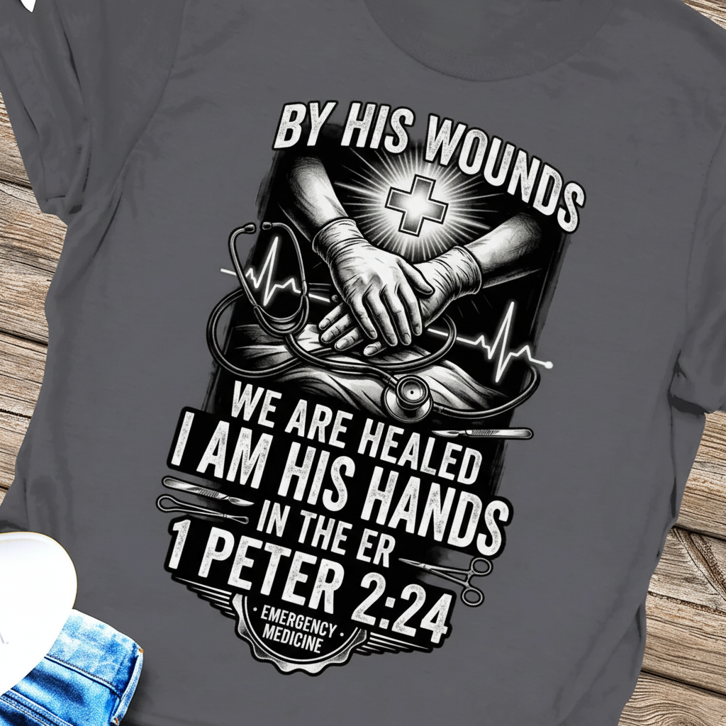 By His Wounds ER T-Shirt_extreme_za