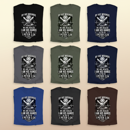 By His Wounds ER T-Shirt_6color_grid
