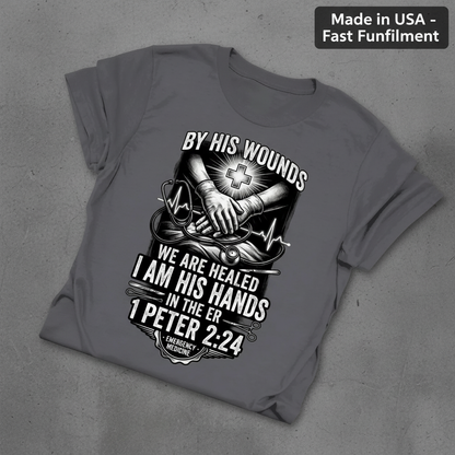 By His Wounds ER T-Shirt_fold_tilt