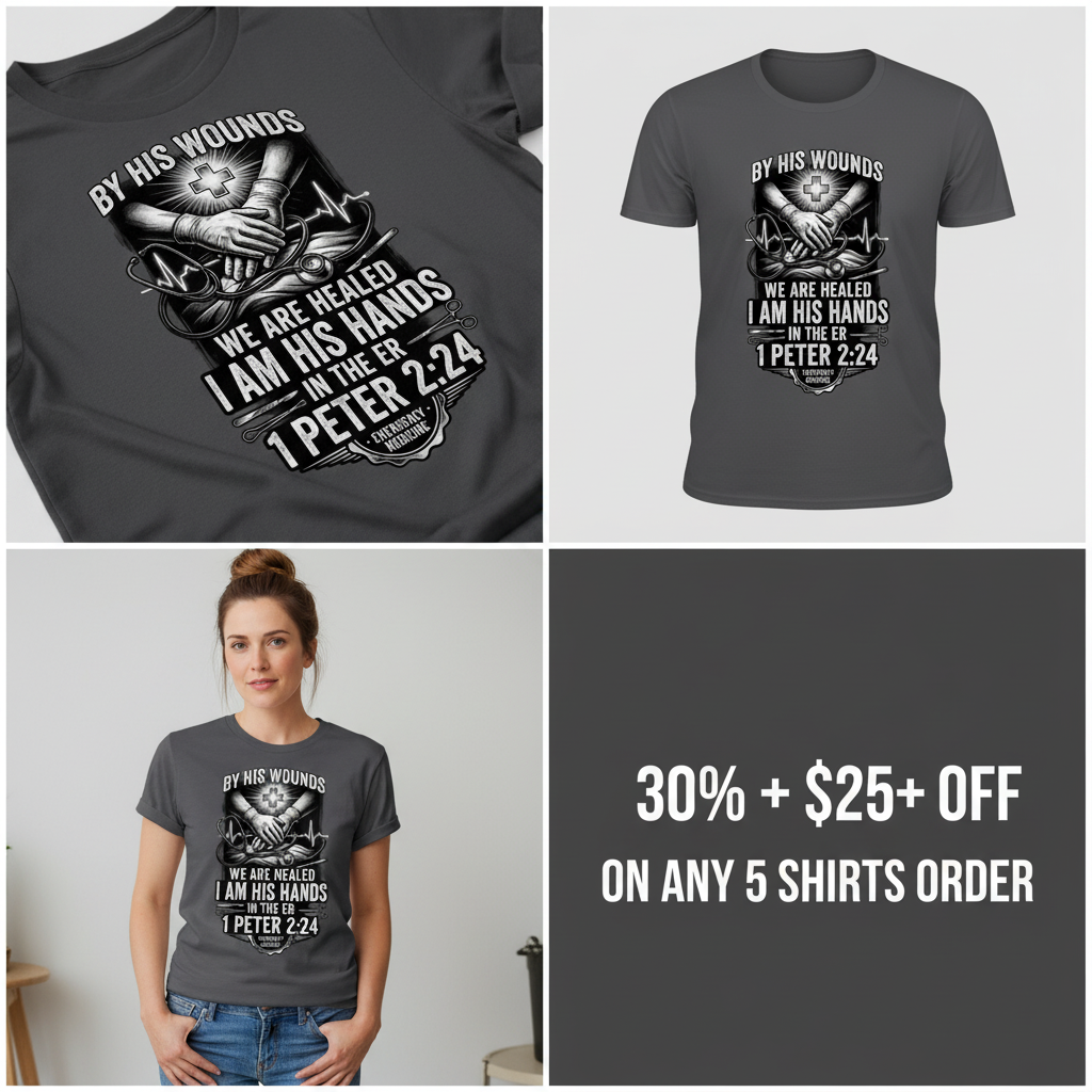 By His Wounds ER T-Shirt_4_panel