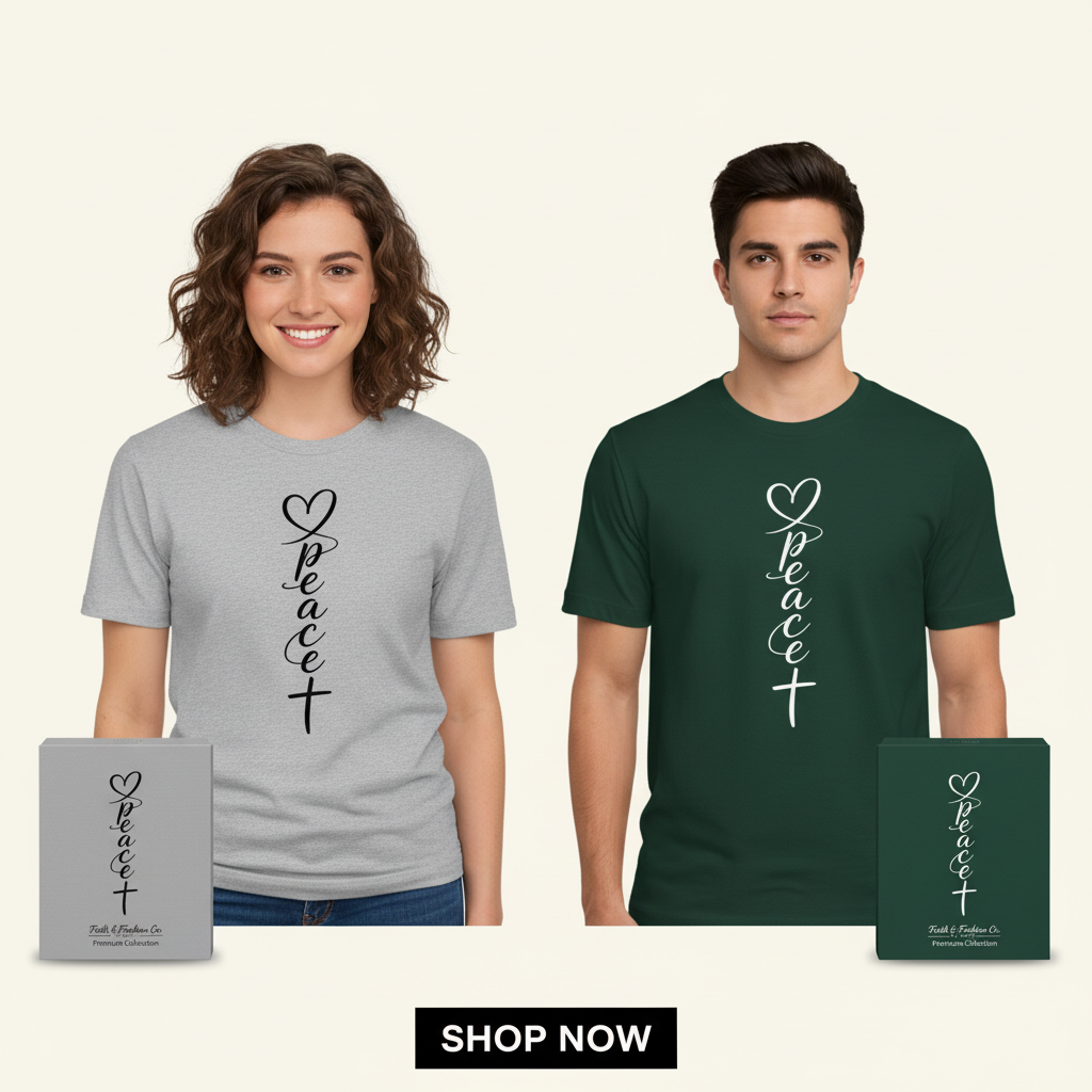Peace T-Shirt_dual_model_life