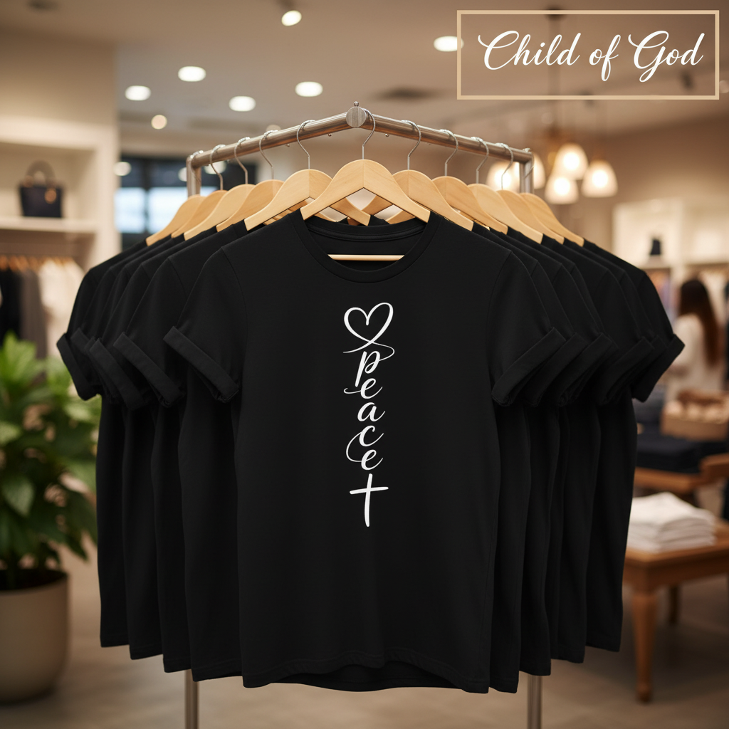 Peace T-Shirt_boutique_rack