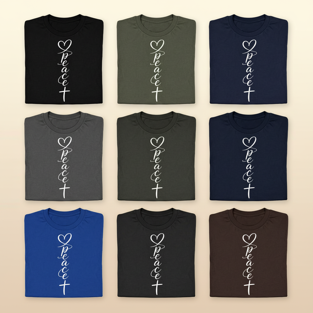 Peace T-Shirt_6color_grid
