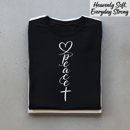 Peace T-Shirt_stacked_flatlay