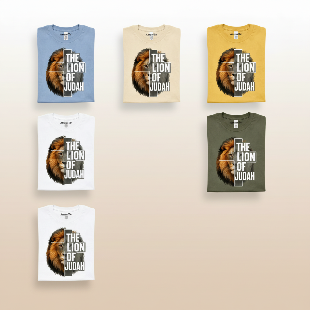 The Lion of Judah T-Shirt_6color_grid