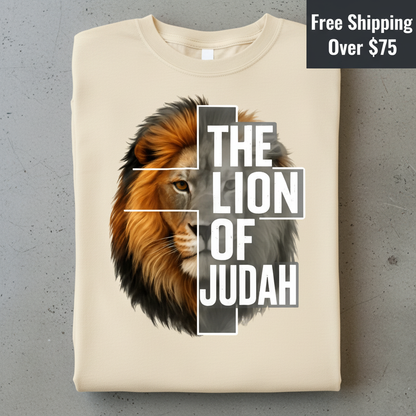 The Lion of Judah T-Shirt_stacked_flatlay