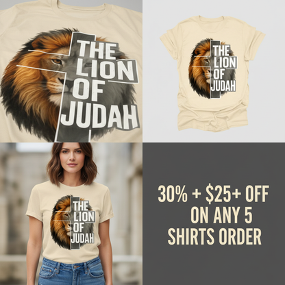 The Lion of Judah T-Shirt_4_panel