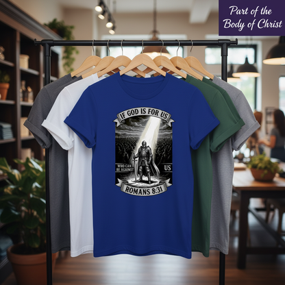 If God Is For Us Warrior T-Shirt_boutique_rack