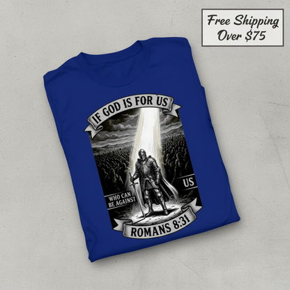 If God Is For Us Warrior T-Shirt_fold_tilt