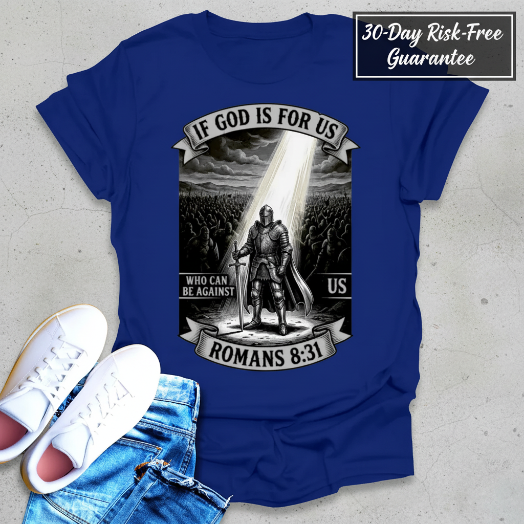 If God Is For Us Warrior T-Shirt_clean