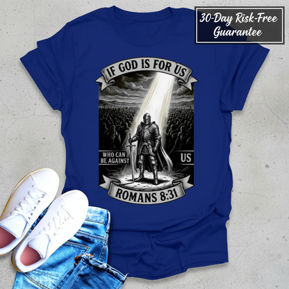 If God Is For Us Warrior T-Shirt_clean