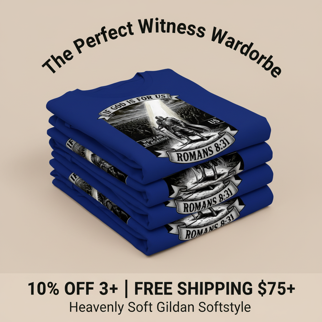 If God Is For Us Warrior T-Shirt_stacked_promotion