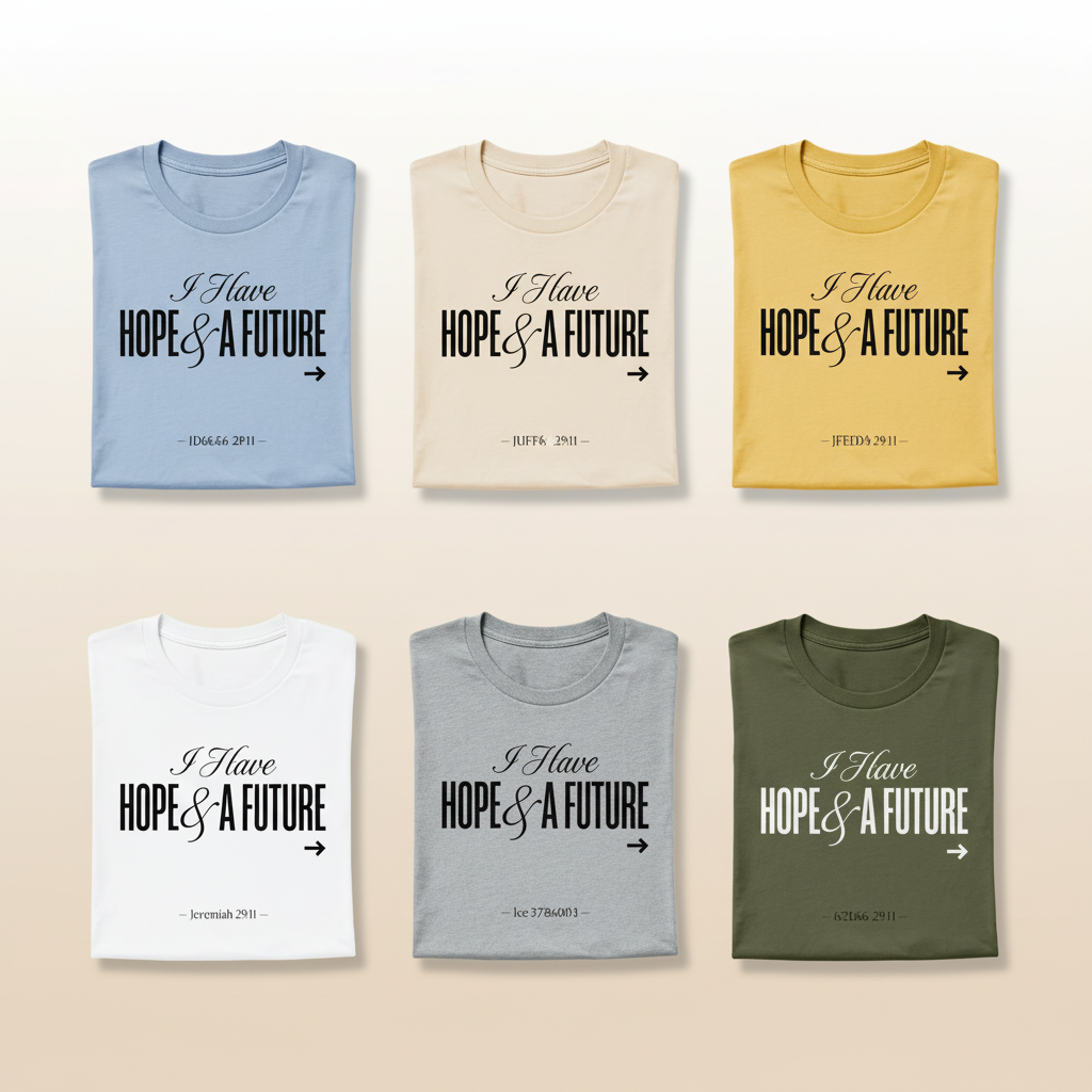Hope & A Future T-Shirt_6color_grid