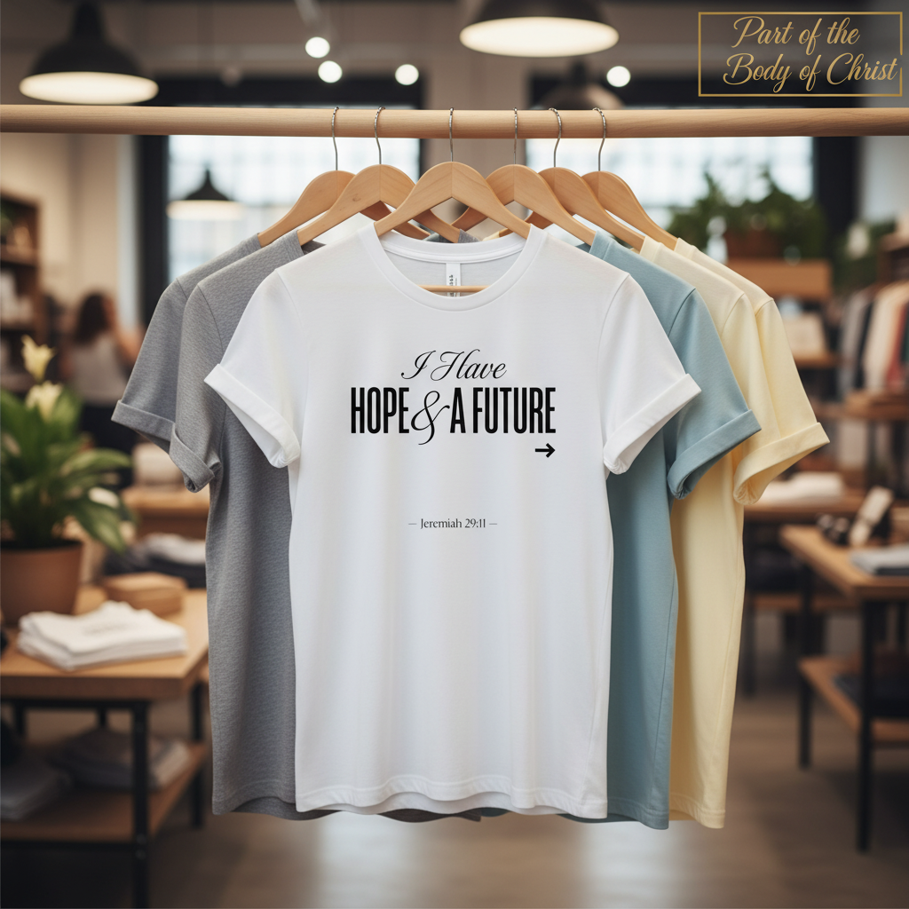 Hope & A Future T-Shirt_boutique_rack