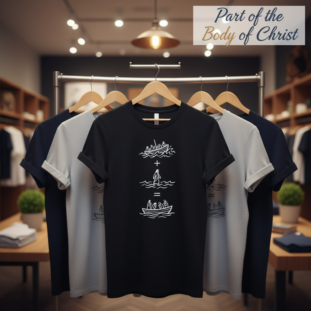 Peace in the Storm T-Shirt_boutique_rack