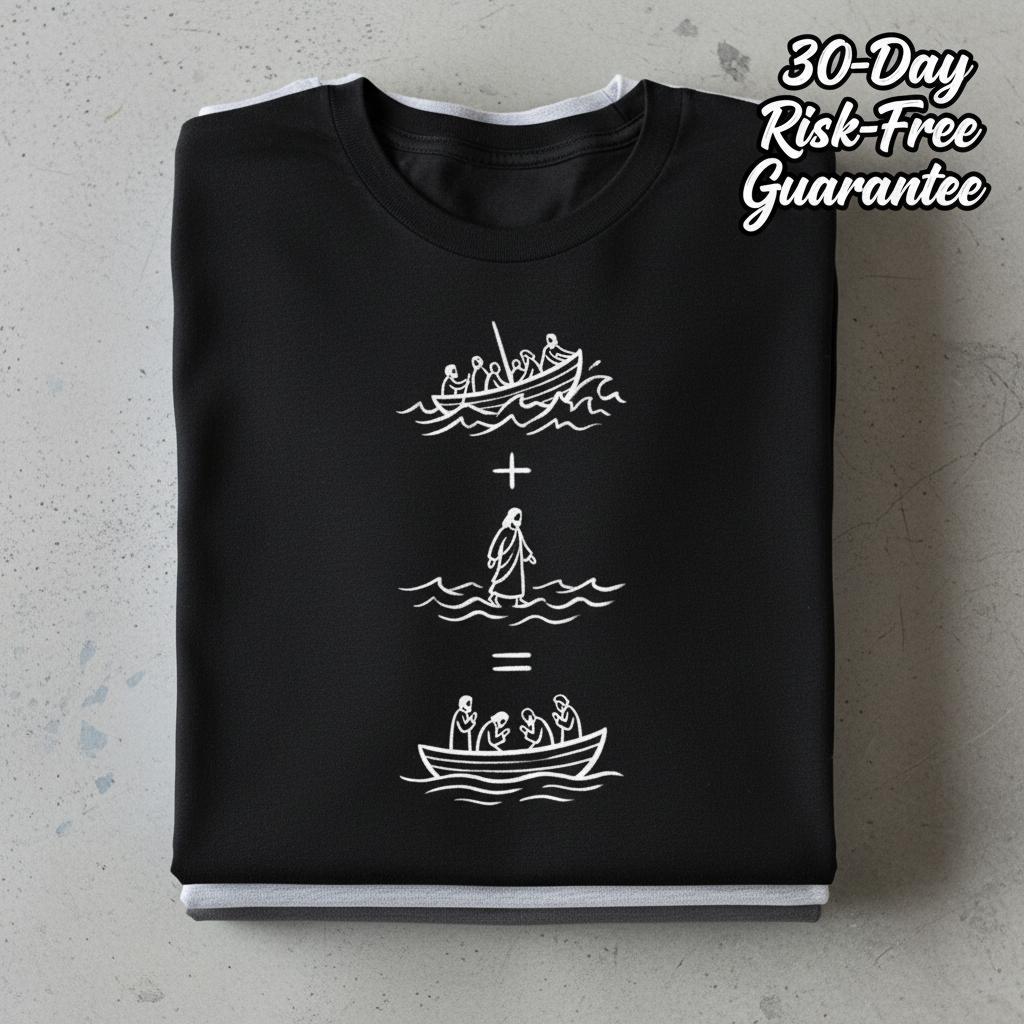 Peace in the Storm T-Shirt_stacked_flatlay