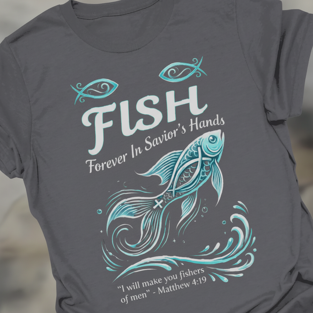 FISH - Forever in Savior’s Hands T-Shirt_extreme_za