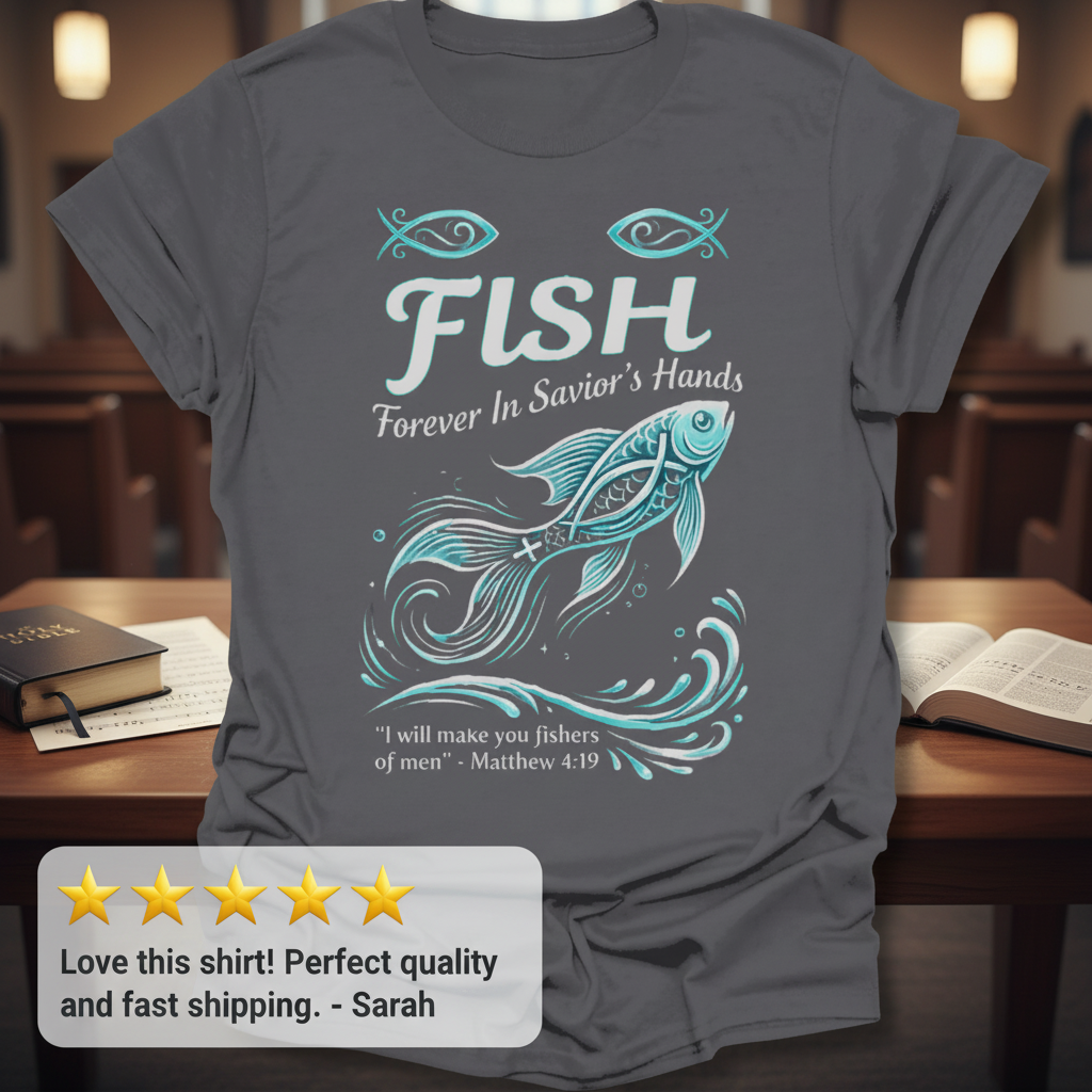 FISH - Forever in Savior’s Hands T-Shirt_review_5star