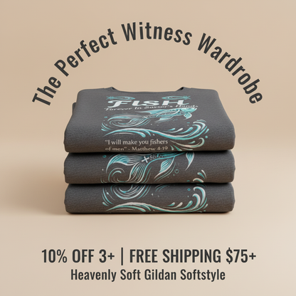 FISH - Forever in Savior’s Hands T-Shirt_stacked_promotion