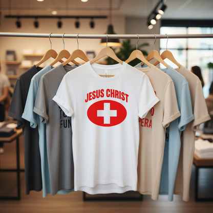 Jesus Christ Heals T-Shirt_boutique_rack
