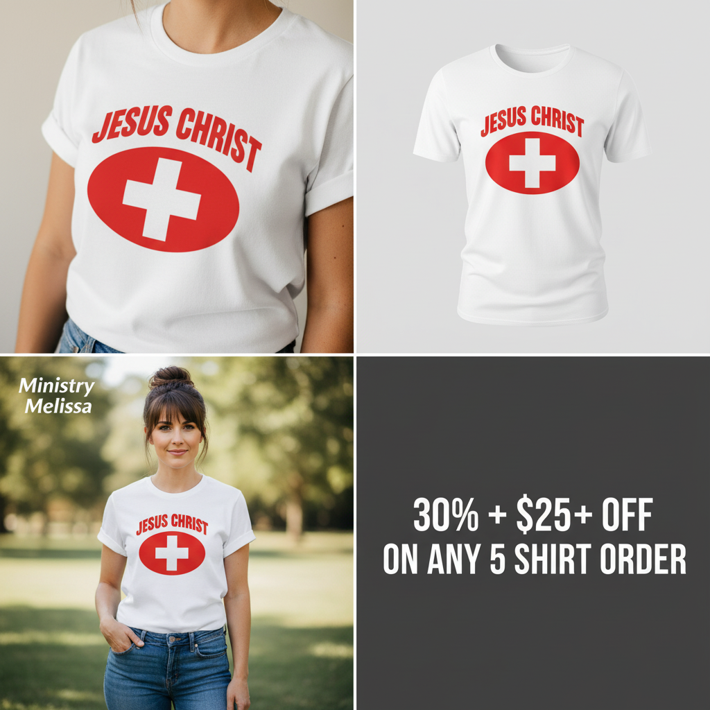 Jesus Christ Heals T-Shirt_4_panel