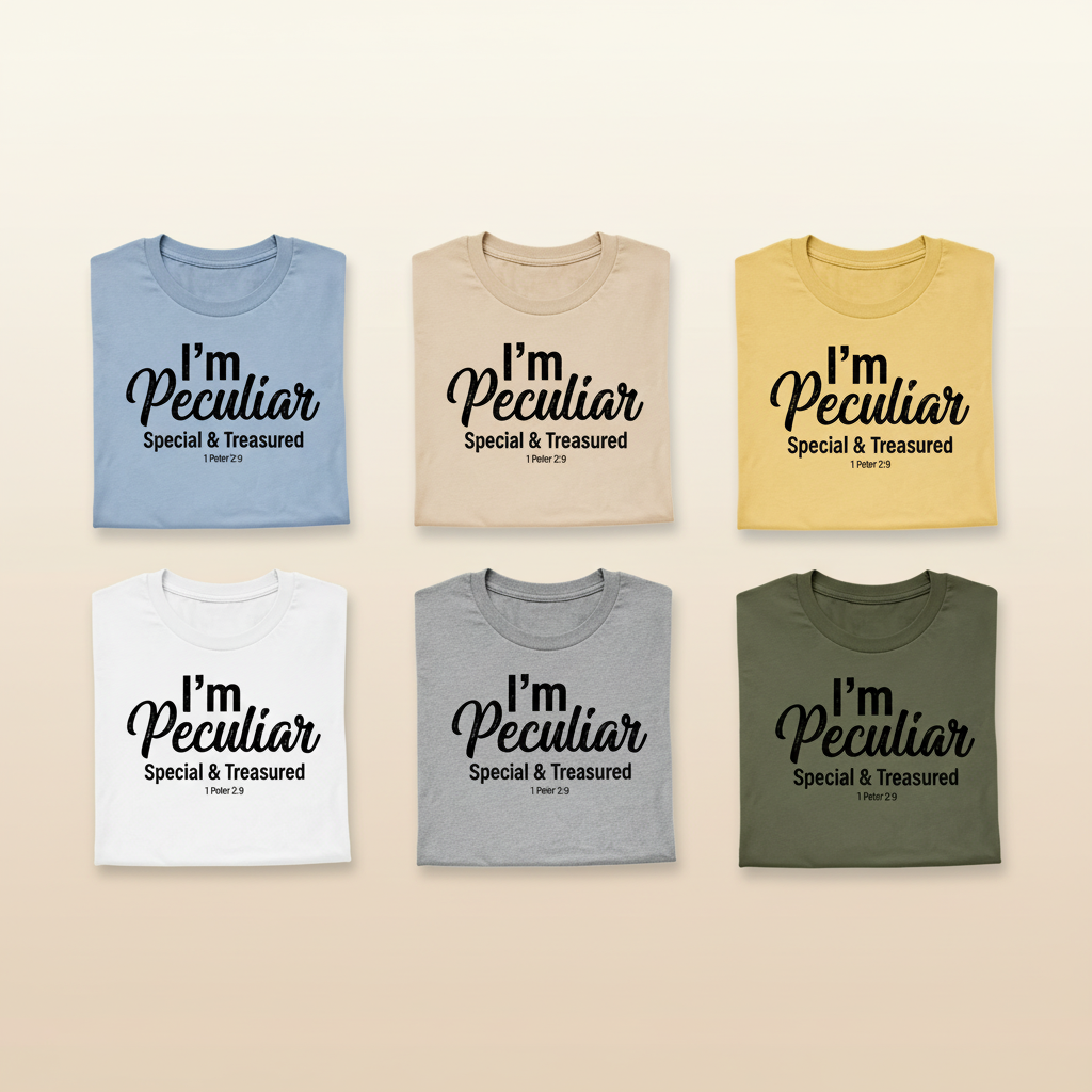 I'm Peculiar T-Shirt_6color_grid