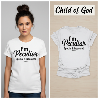 I'm Peculiar T-Shirt_model_flat