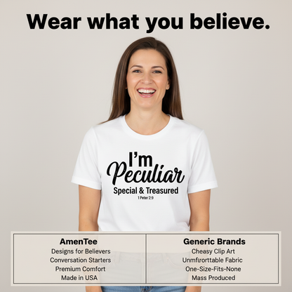 I'm Peculiar T-Shirt_product_table