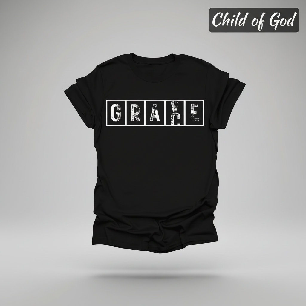 Grace Cross Blocks T-Shirt_3d_float