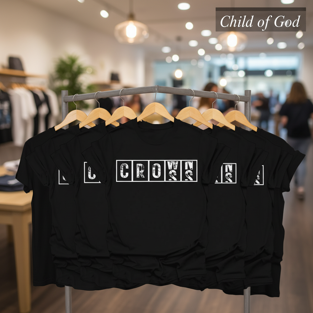 Cross & Crowns T-Shirt_boutique_rack