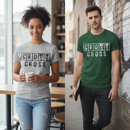 Cross & Crowns T-Shirt_dual_model_life