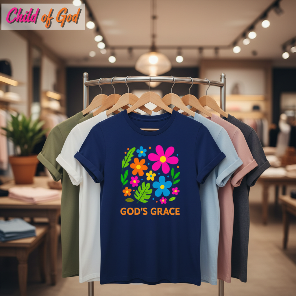 God's Grace Bloom T-Shirt_boutique_rack