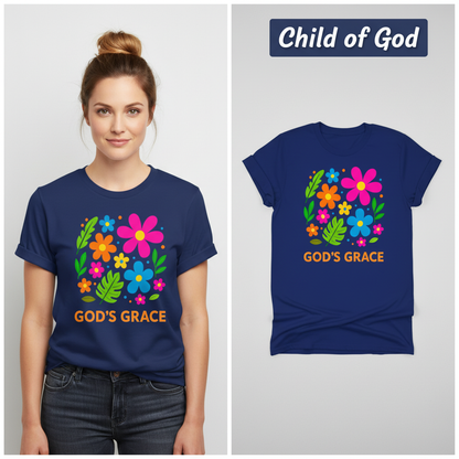 God's Grace Bloom T-Shirt_model_flat
