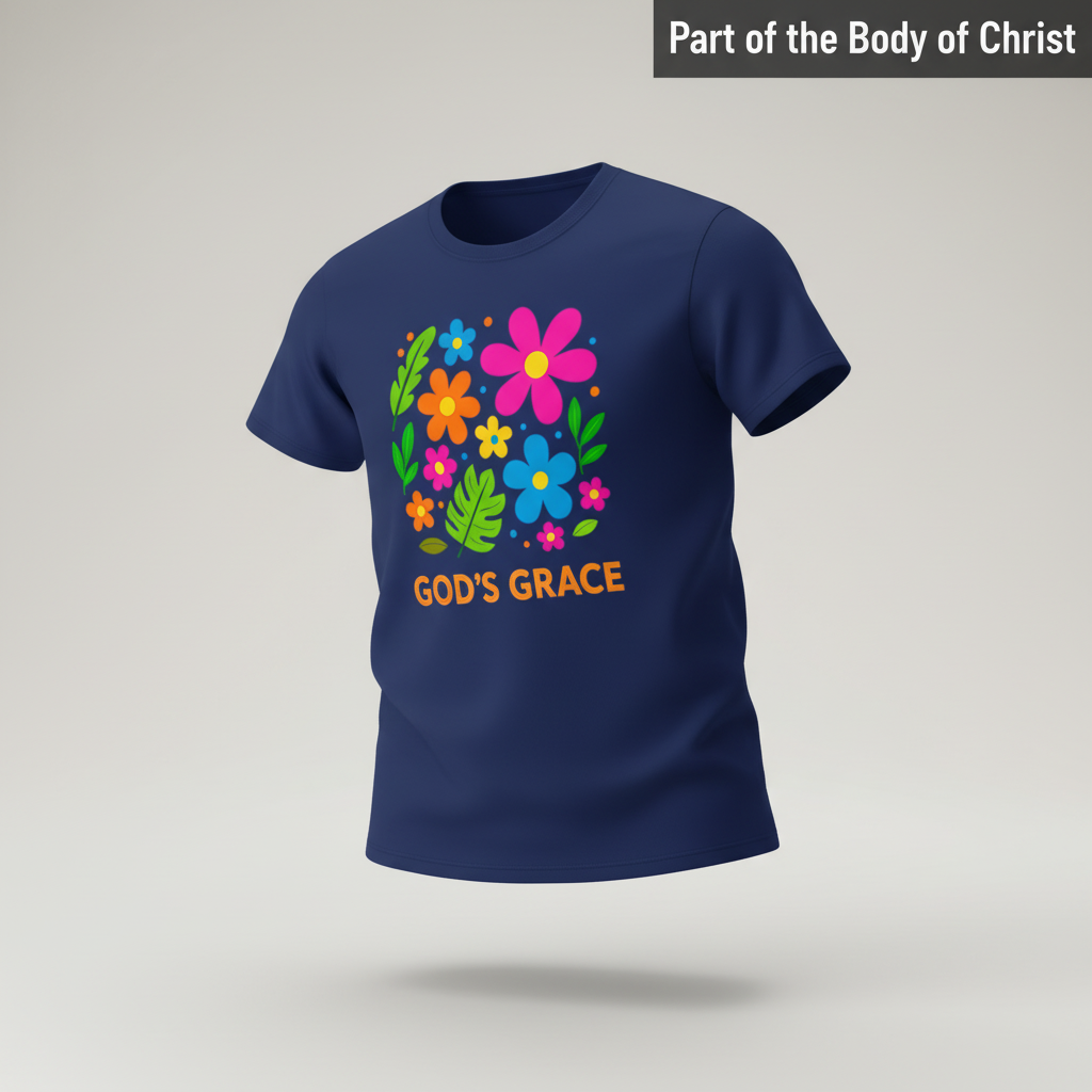 God's Grace Bloom T-Shirt_3d_float