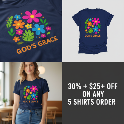 God's Grace Bloom T-Shirt_4_panel