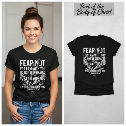 Fear Not Firefighter T-Shirt_model_flat