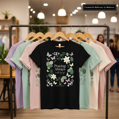 Praying Always (Well, Trying) T-Shirt_boutique_rack