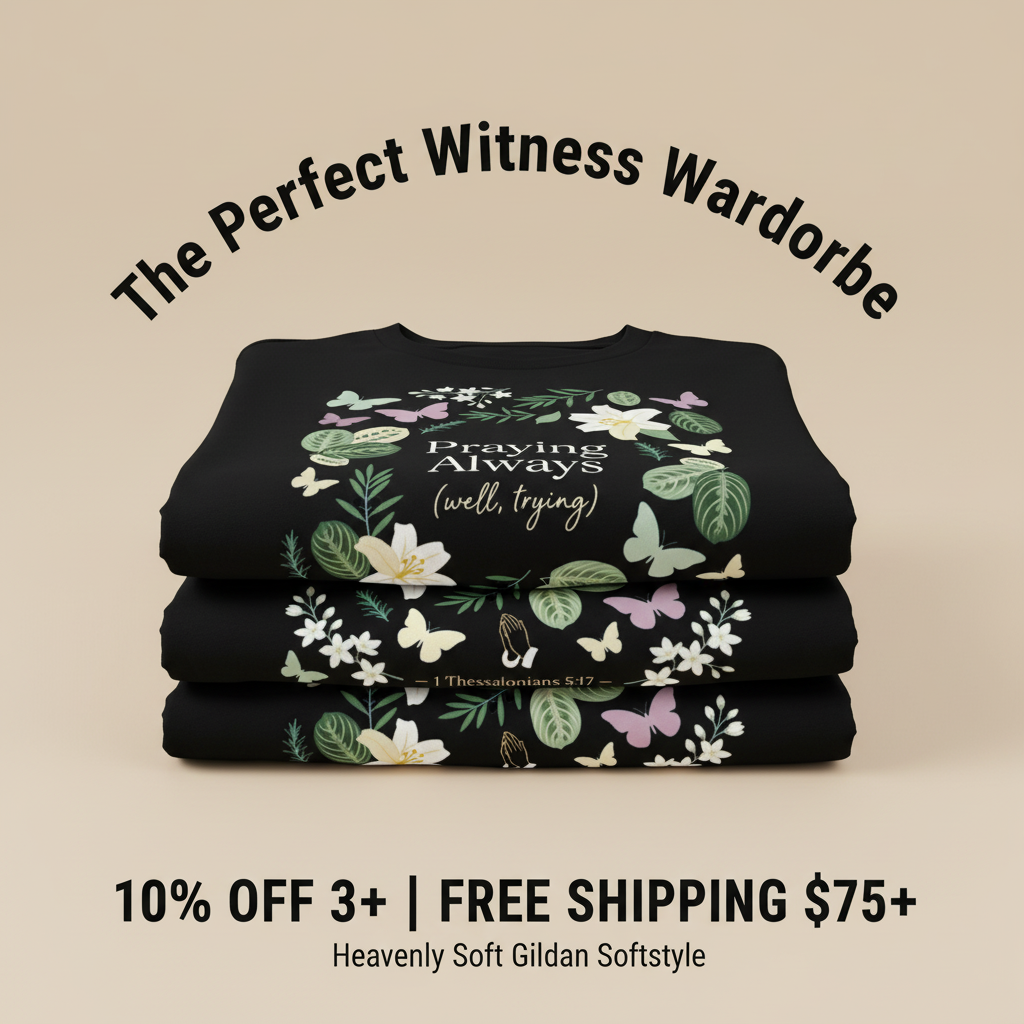Praying Always (Well, Trying) T-Shirt_stacked_promotion